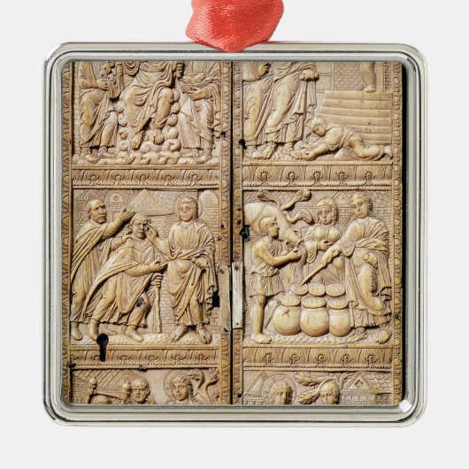 キリストの奇跡を示す二部作 メタルオーナメント (正面)