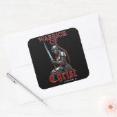 キリストの女戦士2テモテ2:3クリスチャン スクエアシール (封筒)