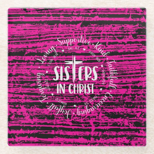 キリストの姉妹 ガラスコースター (正面)