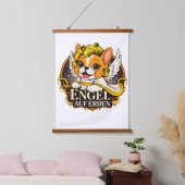 キリストの子として甘いフランス人の子犬 吊り下げ型タペストリー (寝室)