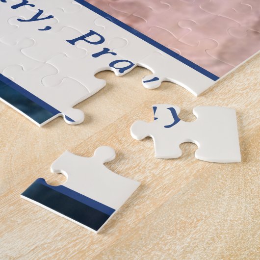 キリストの子とカスタマイズ可能なマドンナ ジグソーパズル (側面)