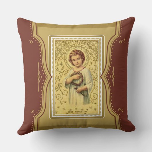 キリストの子イエスのトゲと爪、 ネイルの冠 クッション (裏面)