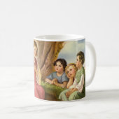 キリストの子供たちへの教え、ヴィンテージ宗教 コーヒーマグカップ (正面右)