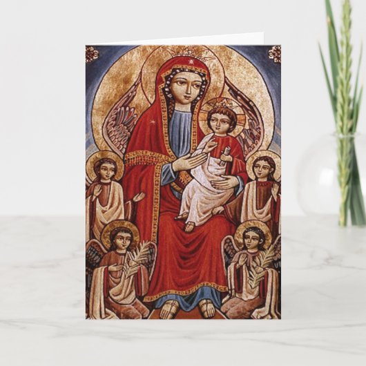 キリストの子供とのTheotokos カード (正面)