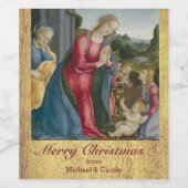 キリストの子供の崇拝 – フレディアニ ワインラベル (シングルラベル)