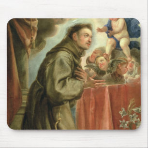 キリストの子供を崇拝するパドゥアのSt Anthony マウスパッド