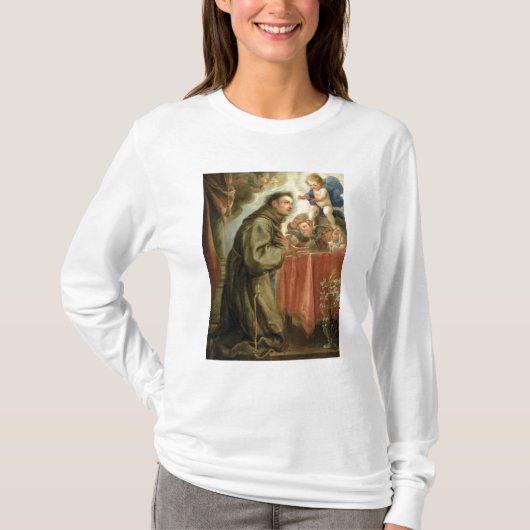 キリストの子供を崇拝するパドゥアのSt Anthony Tシャツ (正面)