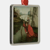 キリストの子供を運ぶSt Christopher メタルオーナメント (右)