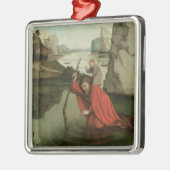 キリストの子供を運ぶSt Christopher メタルオーナメント (左)