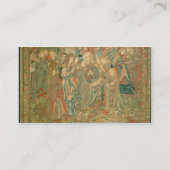 キリストの子供(タペストリー)の崇敬 名刺 (裏面)