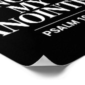 キリストの宗教的な聖書の詩 私の受膏者を害するな ポスター (角)