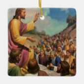 キリストの山上の説教、ヴィンテージ宗教 セラミックオーナメント (正面)