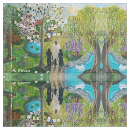 キリストの布を持って歩く ファブリック