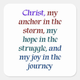 キリストの希望と喜び スクエアシール