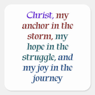 キリストの希望と喜び スクエアシール