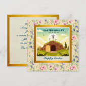 キリストの復活と復活の主日を祝う 招待状 (正面/裏面)