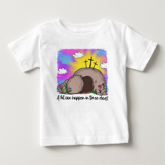 キリストの復活の物語 ベビーTシャツ (正面)