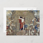 キリストの復活を描いたタペストリー ポストカード (正面/裏面)