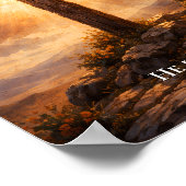 キリストの復活を祝うイースター ポスター (角)