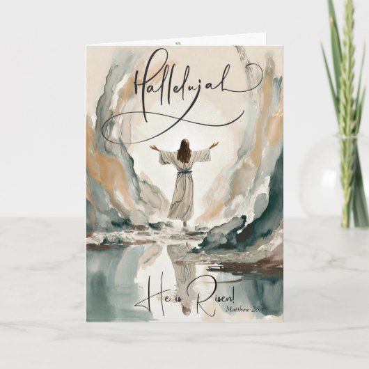 キリストの復活絵画の復活祭 シーズンカード (正面)