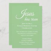 キリストの復活 キリスト教 イースター 日曜日 教会 招待状 (正面/裏面)