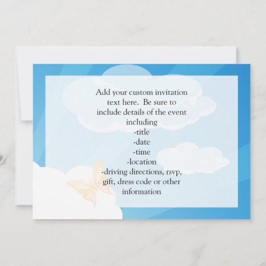 キリストの復活 招待状 (裏面)