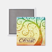 キリストの感性を通して私は全てのことを行うことができる マグネット (正面/裏面)