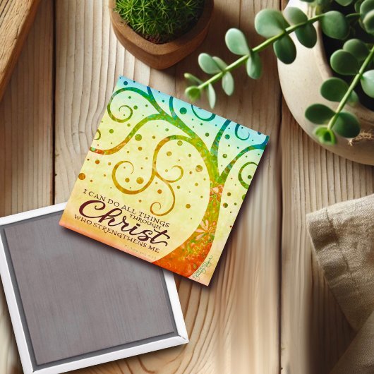 キリストの感性を通して私は全てのことを行うことができる マグネット