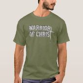 キリストの戦士 - シンプルにインスパイアされた男性 Tシャツ (正面)