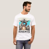 キリストの救世主:私たちを救い給え(詩篇130編7節) Tシャツ (正面フル)