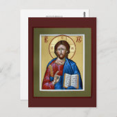 キリストの教師の祈りカード ポストカード (正面/裏面)