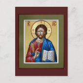 キリストの教師の祈りカード ポストカード (正面)