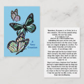 キリストの新しい創造祈りの言葉カード 名刺 (正面/裏面)