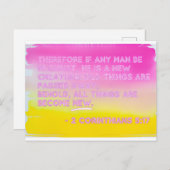 キリストの新しい生き物 – 信仰はがき シーズンポストカード (正面/裏面)