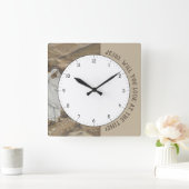 キリストの時計を見なさい スクエア壁時計 (ホーム)