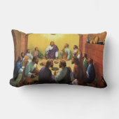 キリストの最後の晩餐、イエス・キリストとの最後の食事 ランバークッション (正面)