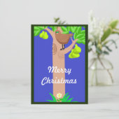 キリストの木の上でヤマドリのクリスマスカード (スタンド正面)