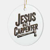 キリストの業イエスは大工であった セラミックオーナメント (左)