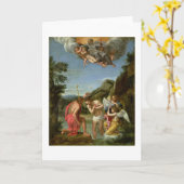 キリストの洗礼 カード (黄色い花)