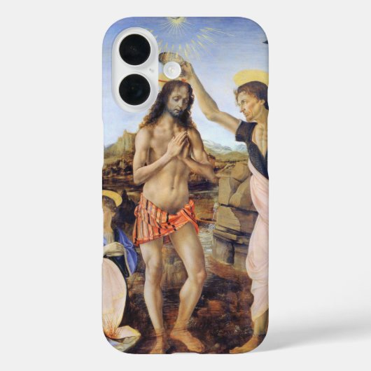 『キリストの洗礼』(キリストのせん礼、伊: Battesimo di Cristo)は、ヴェロキオに Case-Mate iPhoneケース (裏面)