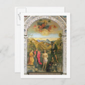 キリストの洗礼、聖ヨハネ祭壇画 ポストカード (正面/裏面)