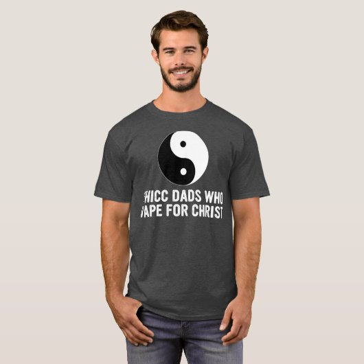 キリストの父の日のために吐くパパ Tシャツ (正面フル)