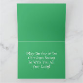 キリストの生誕の場面のクリスマスカード サンキューカード (内部)