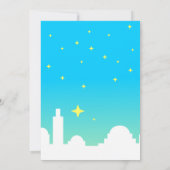 キリストの生誕の場面のクリスマスパーティー 招待状 (裏面)