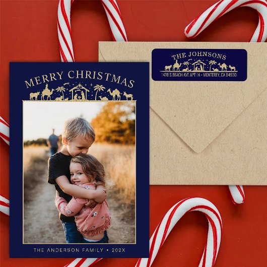 キリストの生誕の場面の赤ちゃんイエス・キリスト シーズンカード