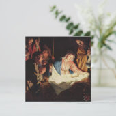 キリストの生誕の場面 カード (スタンド正面)