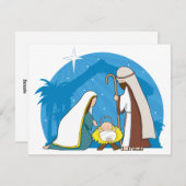 キリストの生誕の場面 シーズンカード (正面/裏面)