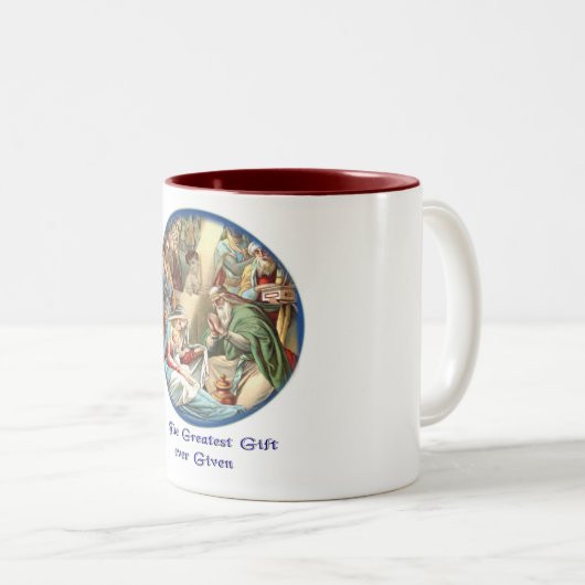 キリストの生誕の場面 ツートーンマグカップ (正面右)