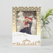 キリストの生誕写真 ホリデーカード シーズンカード (スタンド正面)