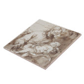 キリストの睡眠の子供を持つセントジョーゼフ(ペン及びb タイル (側面)